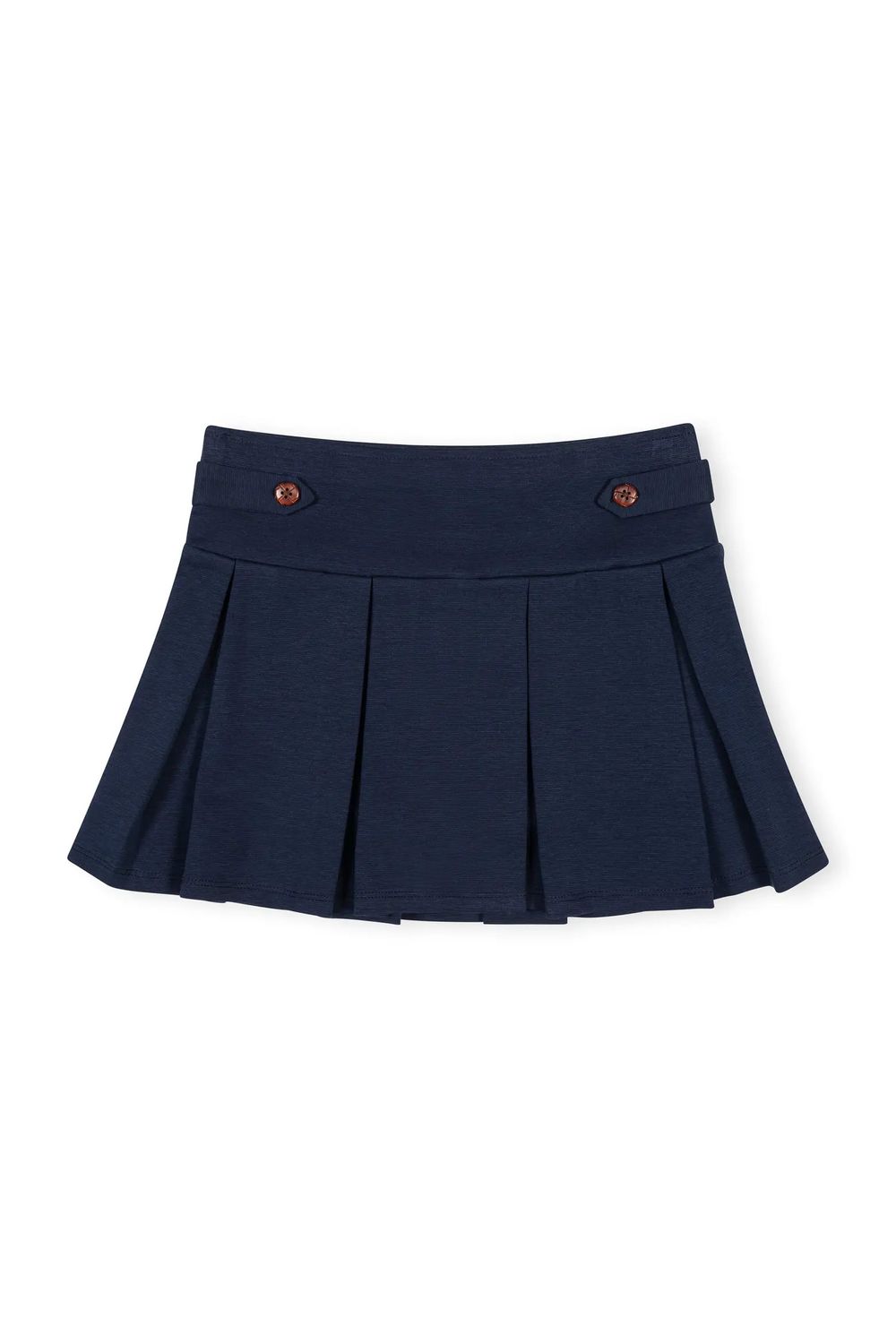 Ponte Pleated Skort - Navy