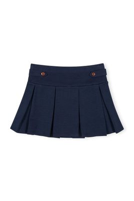 Ponte Pleated Skort - Navy