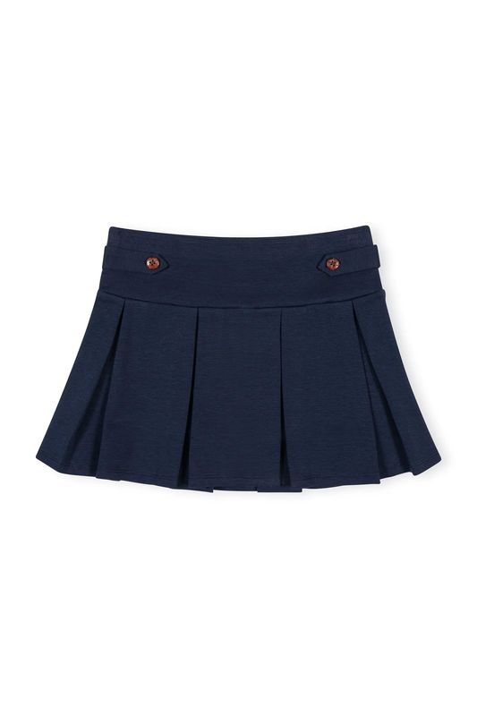 Ponte Pleated Skort - Navy