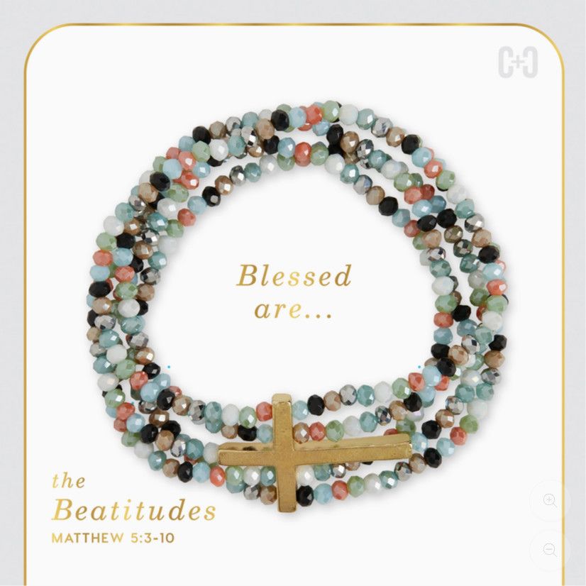 Beatitudes Cross Bracelet-gold