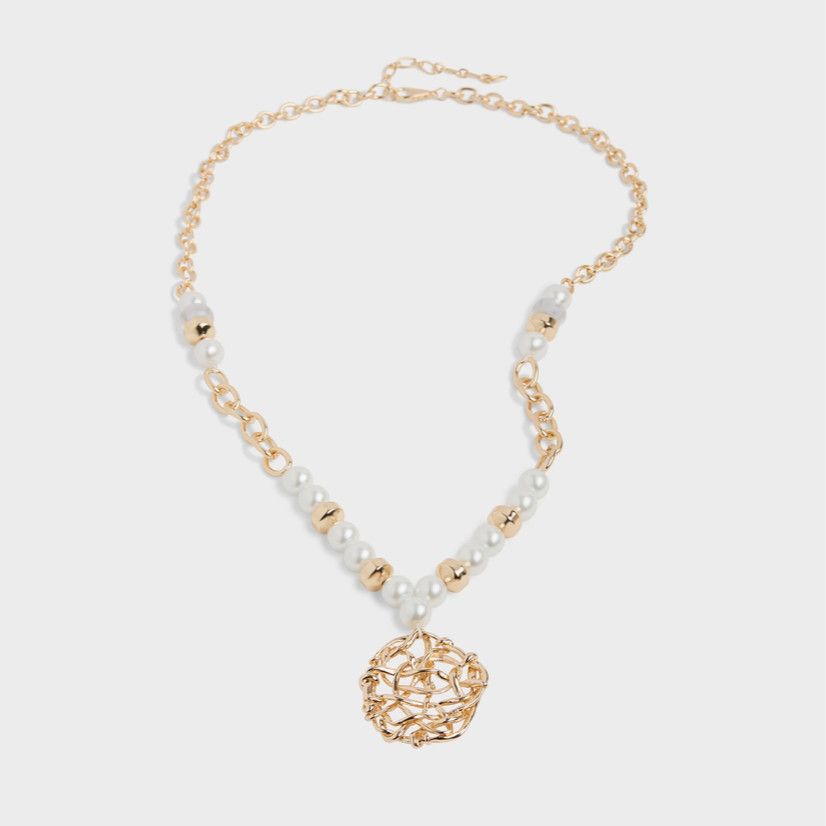 Catherine Necklace-pearl &amp; gold