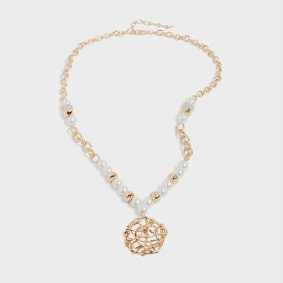 Catherine Necklace-pearl &amp; gold