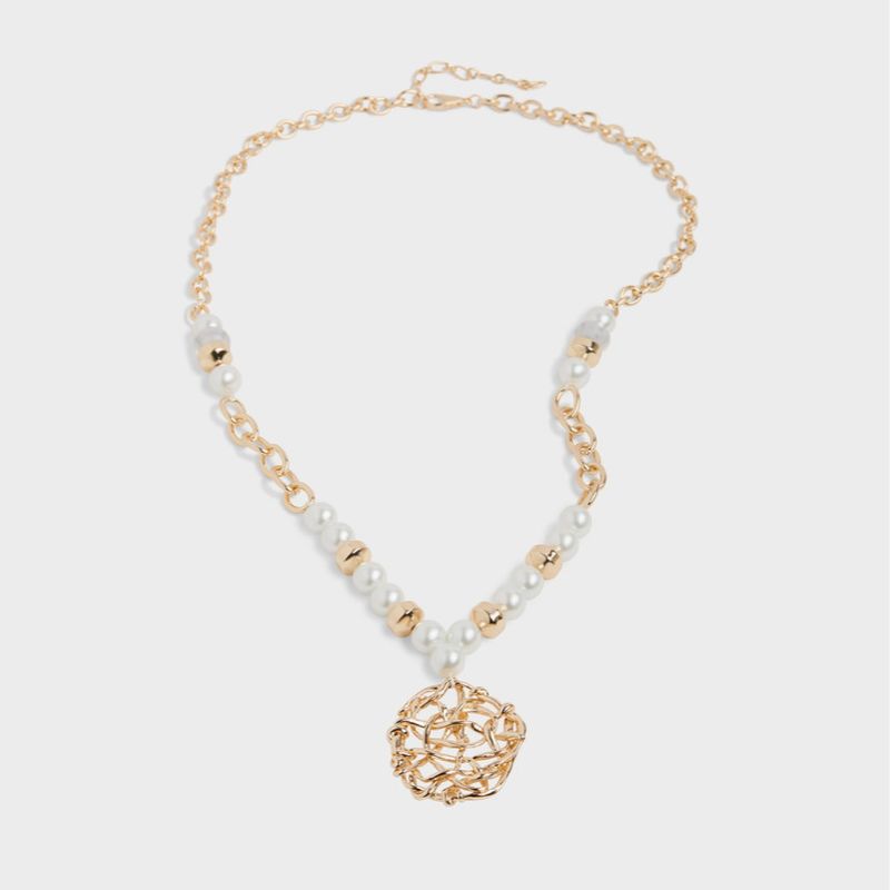 Catherine Necklace-pearl &amp; gold