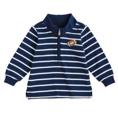 Football Stripe Quarter Zip