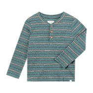 Adams Ribbed Henley - Teal