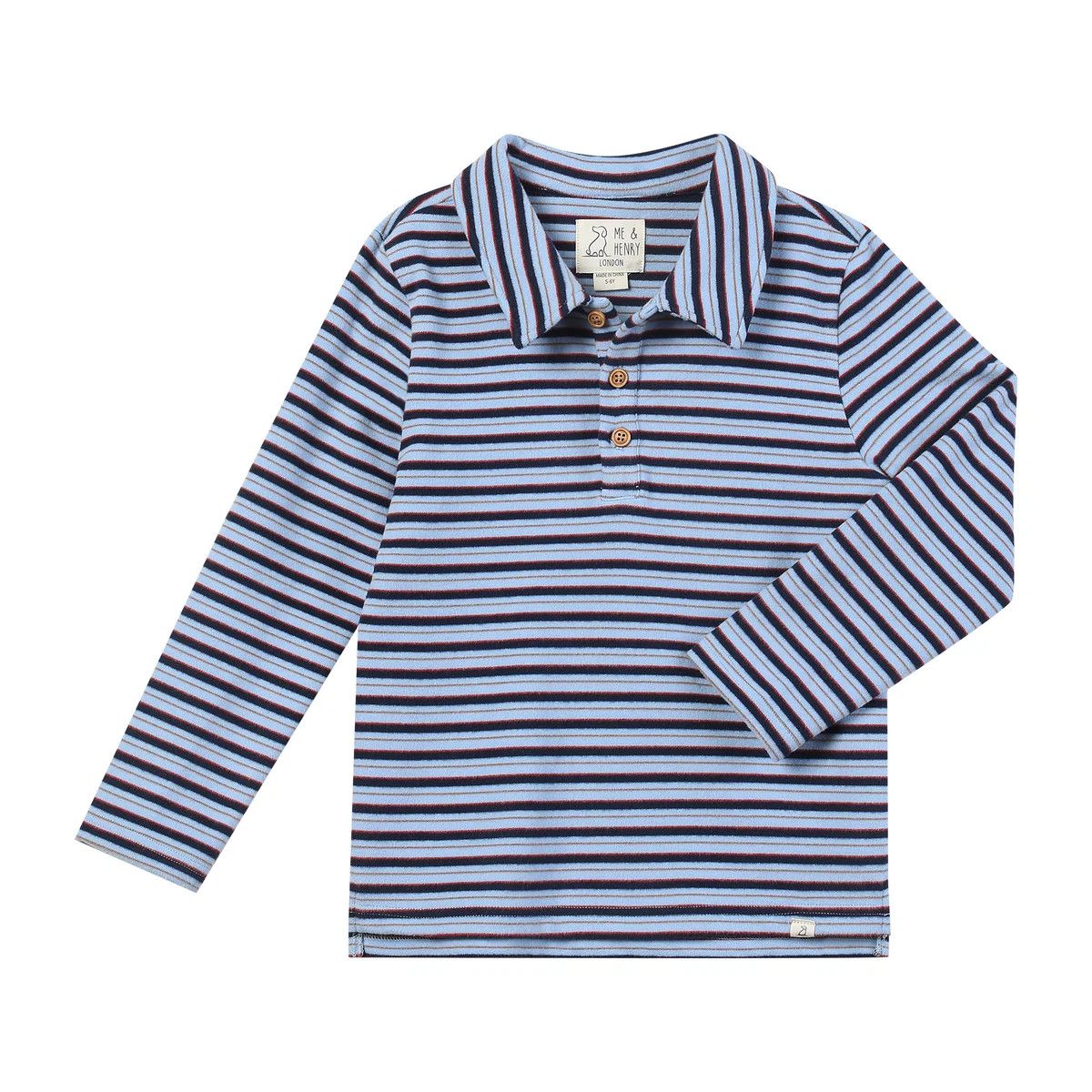 Buggle Cosy Multi Stripe  Polo, Size: 2-3