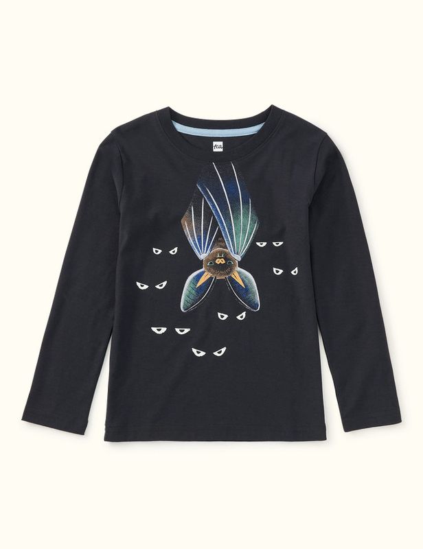 Glowing Bats Double-Sided Tee-Black