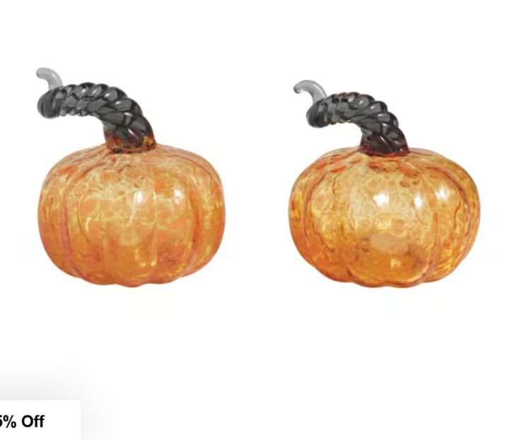 Orange  Pumpkin Salt and Pepper Shakers
