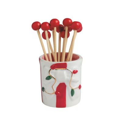Christmas Lights Toothpick Holder