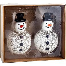 Glass Snowman Christmas Shaker