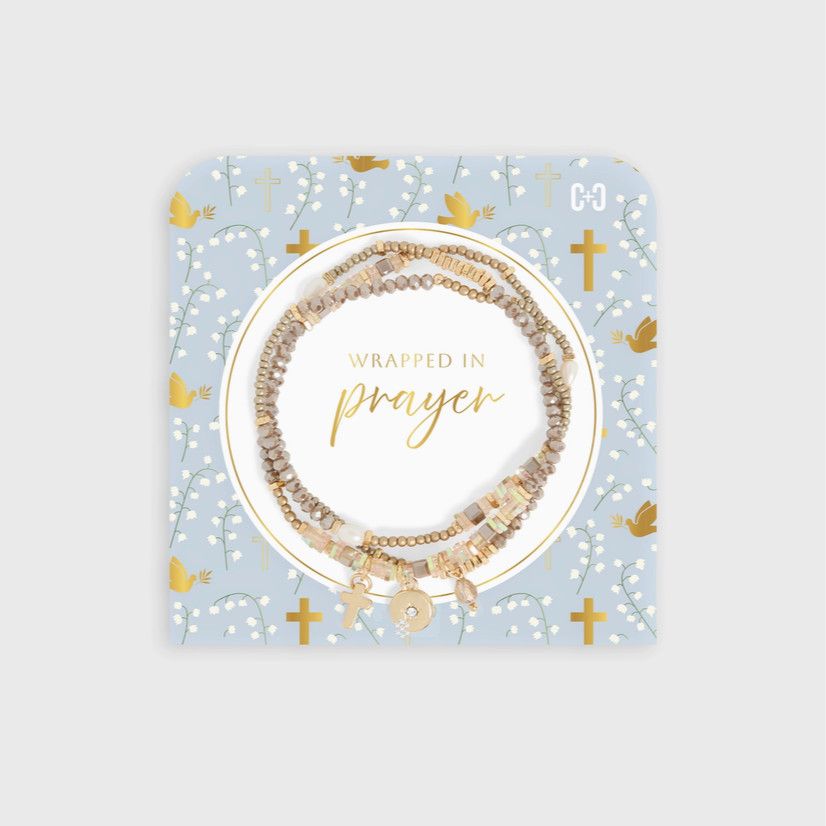 Wrapped in Prayer Bracelet-Natural