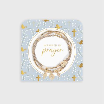 Wrapped in Prayer Bracelet-Natural