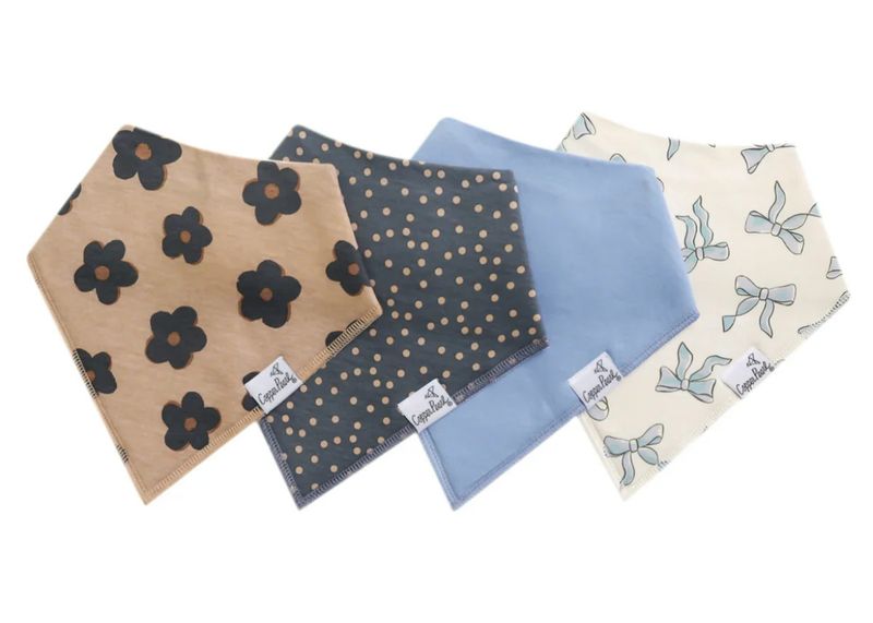 4 pk Bandana Bib Set - Gemma