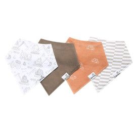 4 pk Bandana Bib Set - Gage