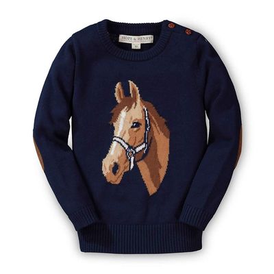 Organic Horse Intarsia Sweater