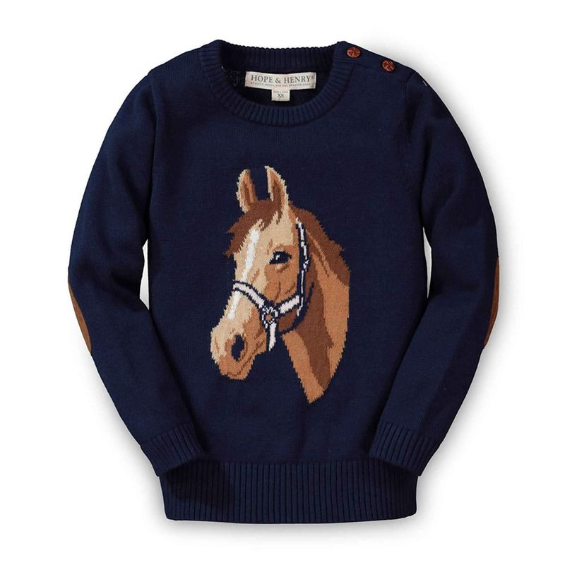 Organic Horse Intarsia Sweater