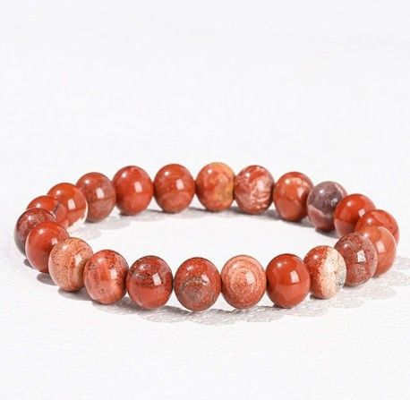 Boho Classic Natural Stone Bracelet - Red Sesame