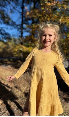 Iona Dress - Mustard