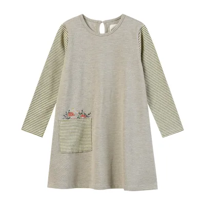Quinn Dress - Green Mushrooms