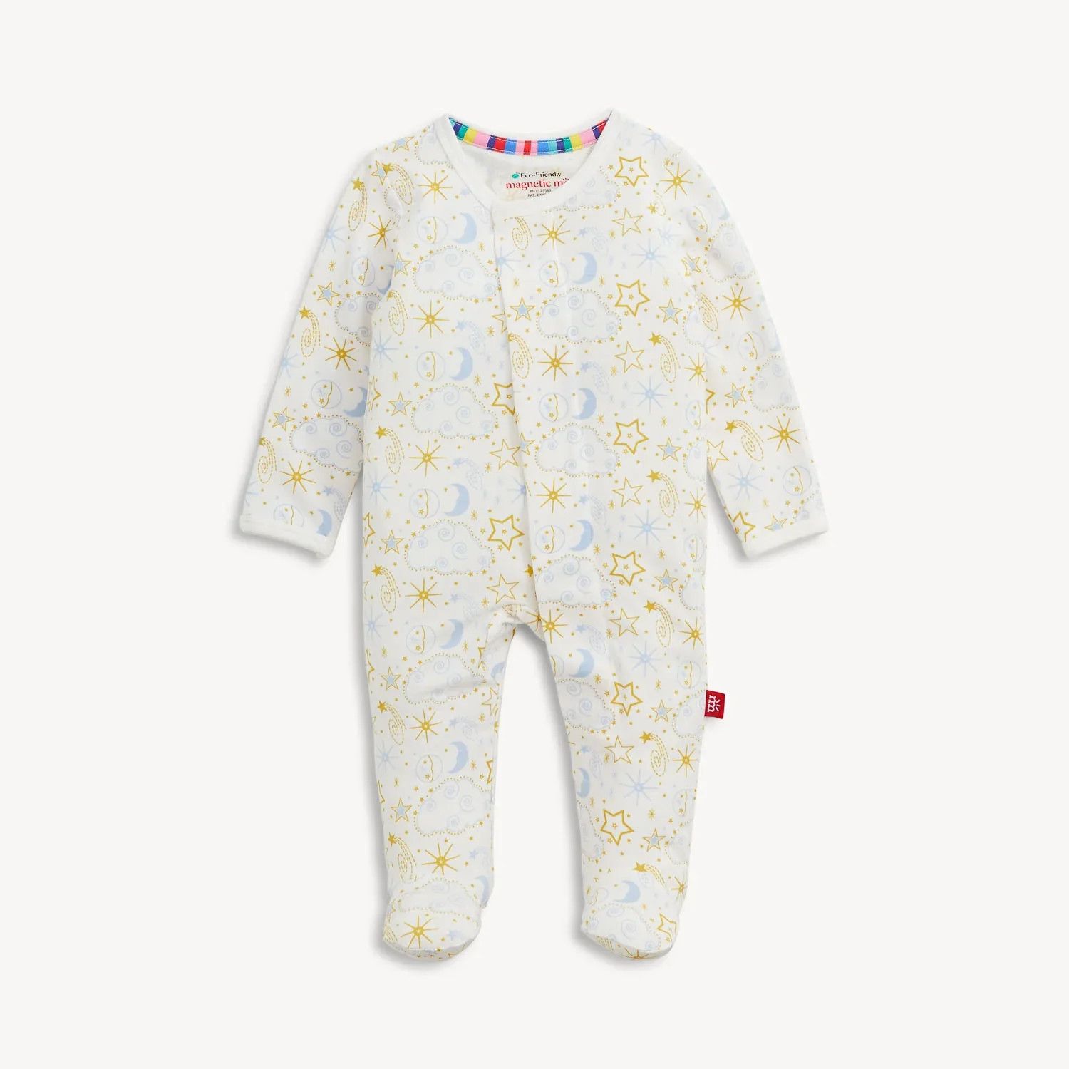Star Signs Blue Modal Footie, Size: Preemie