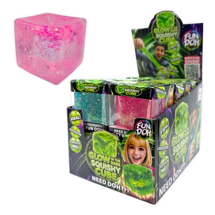 Fun Doh Glow in the Dark Sparkle Cube