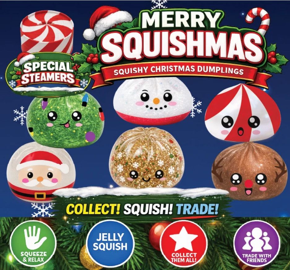 Fun Doh Christmas Dumpling Squishy Toy
