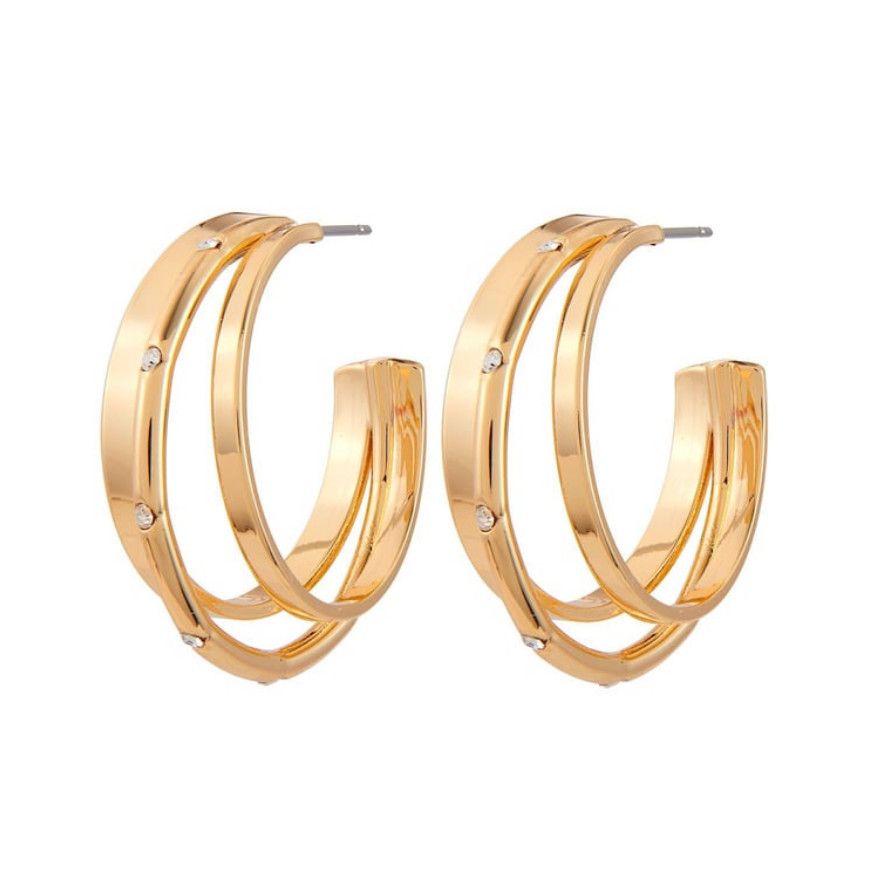 Three River Hoop Earring - Gold