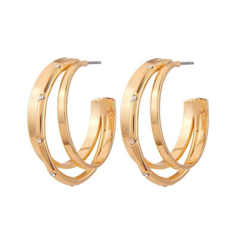 Three River Hoop Earring - Gold