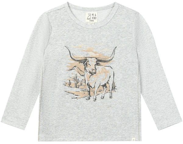 Cherokee Longhorn Print Tee