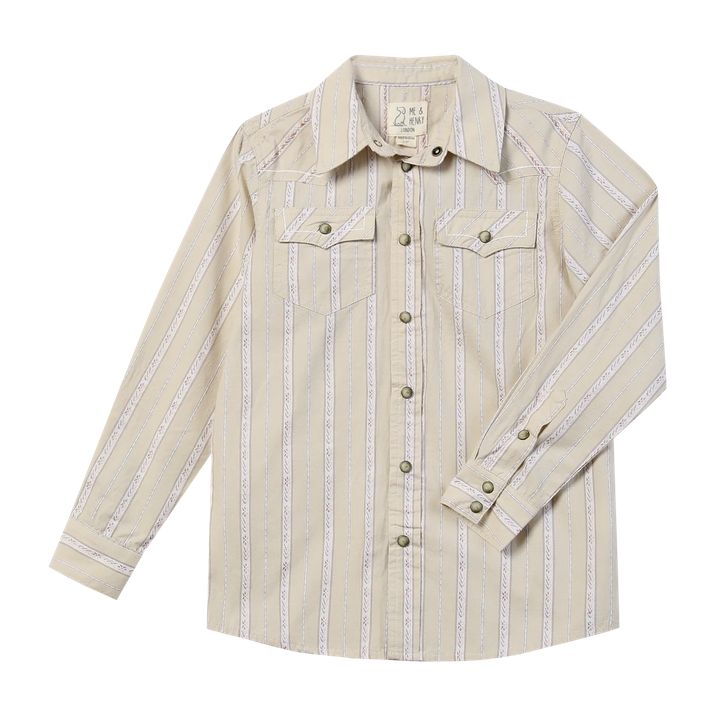 Howdy Western Shirt - Cream