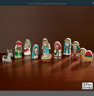 CHILD LIKE 10 PIECE NATIVITY SET