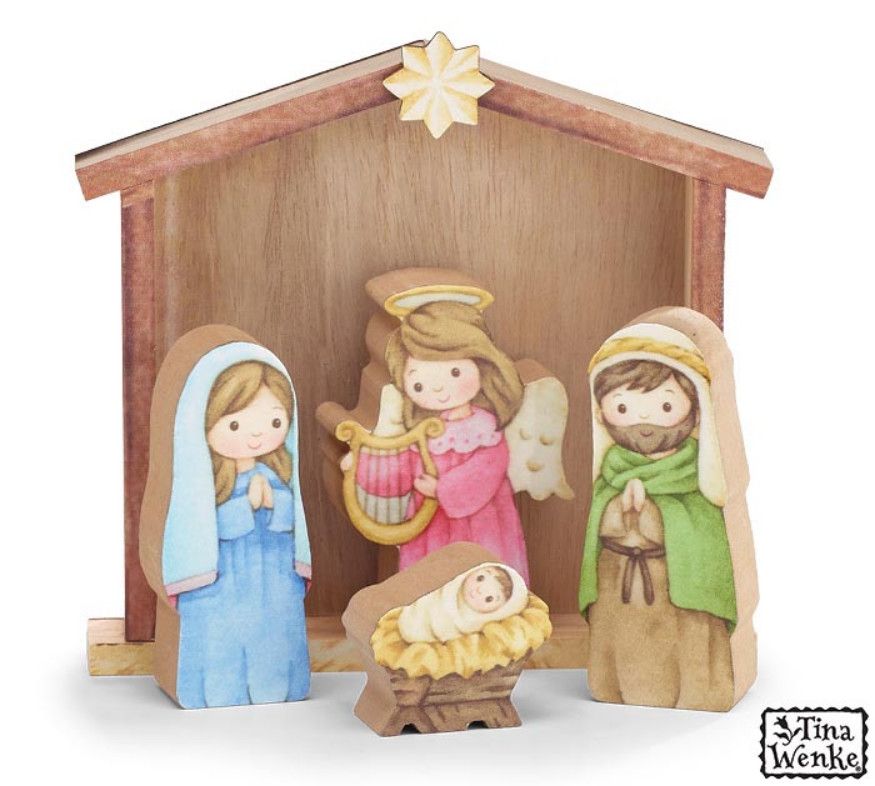 HOLY FAMILY BLOCK SHELF SITTER SET