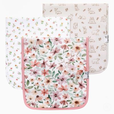 3 pk Burp Cloth Set - Natalie