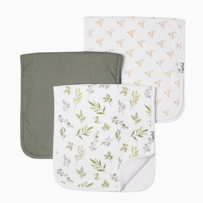 3 pk Burp Cloth Set - Haven