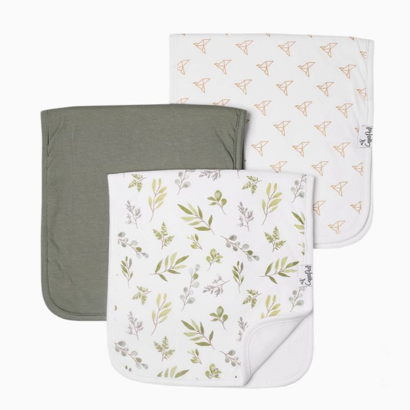 3 pk Burp Cloth Set - Haven