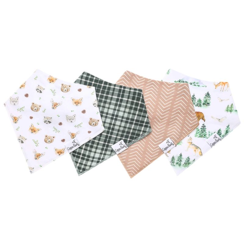 4 Pack Baby Bandana Bibs-Wilder