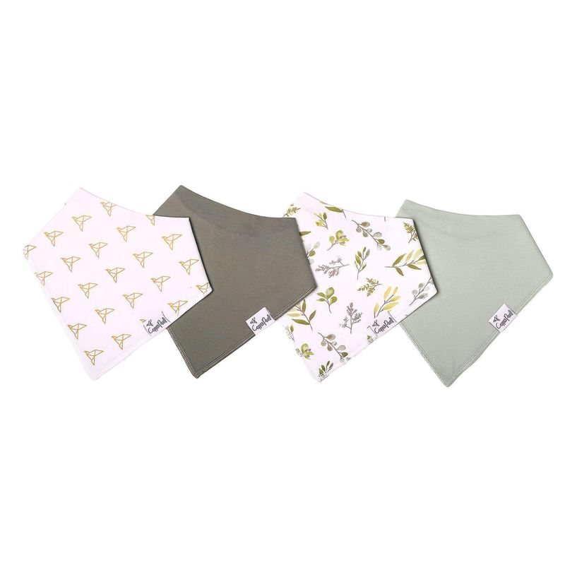 4 pk Baby Bandana Bib Set - Haven