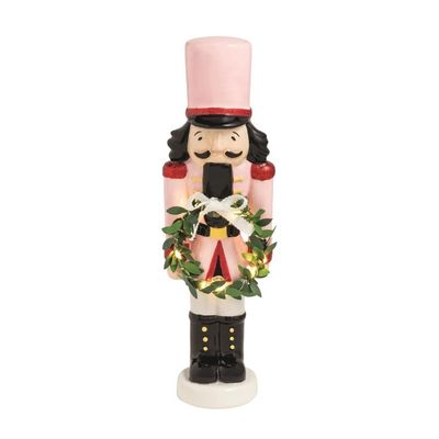 Pink Nutcracker Light-up Sitter