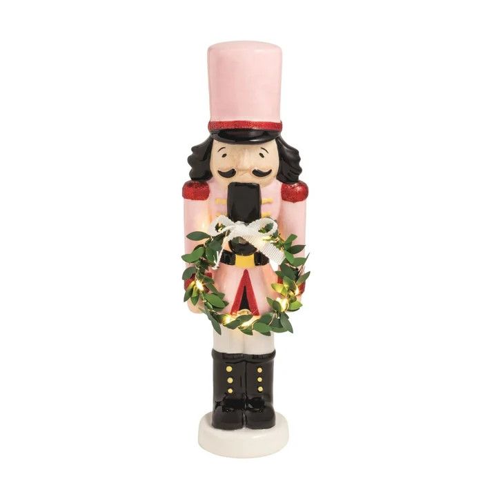 Pink Nutcracker Light-up Sitter
