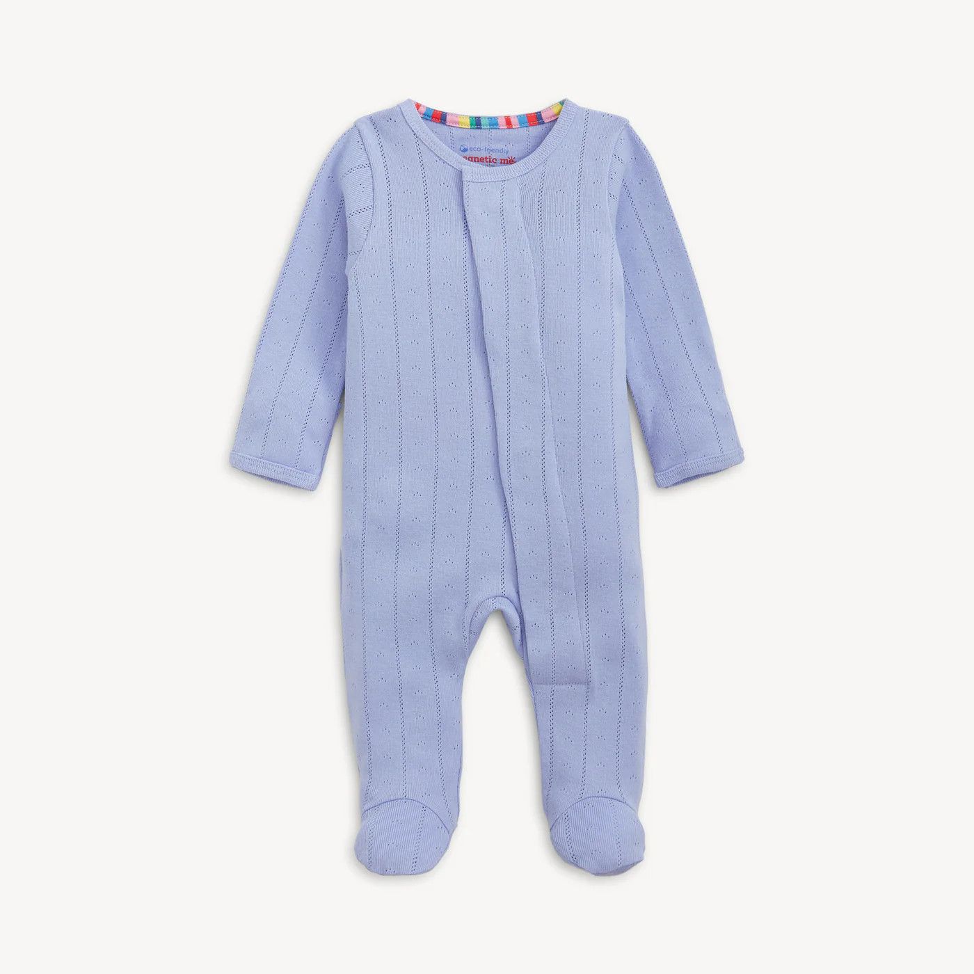 Wisteria Pointelle Magnetic Footie