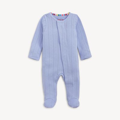 Wisteria Pointelle Magnetic Footie