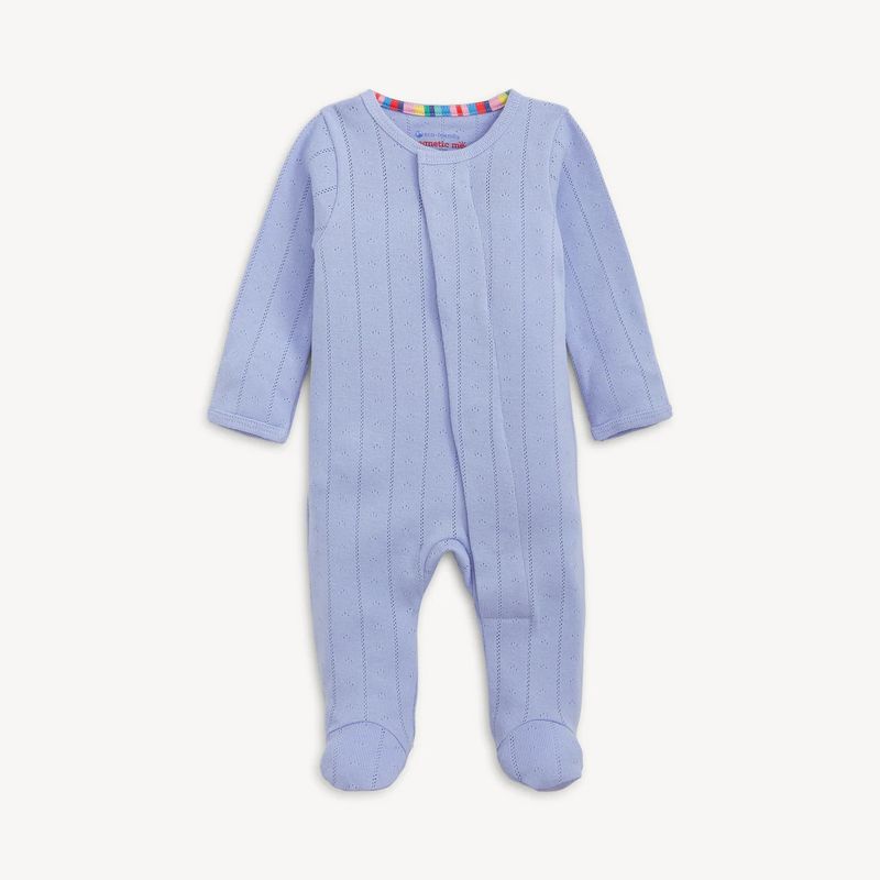 Wisteria Pointelle Magnetic Footie
