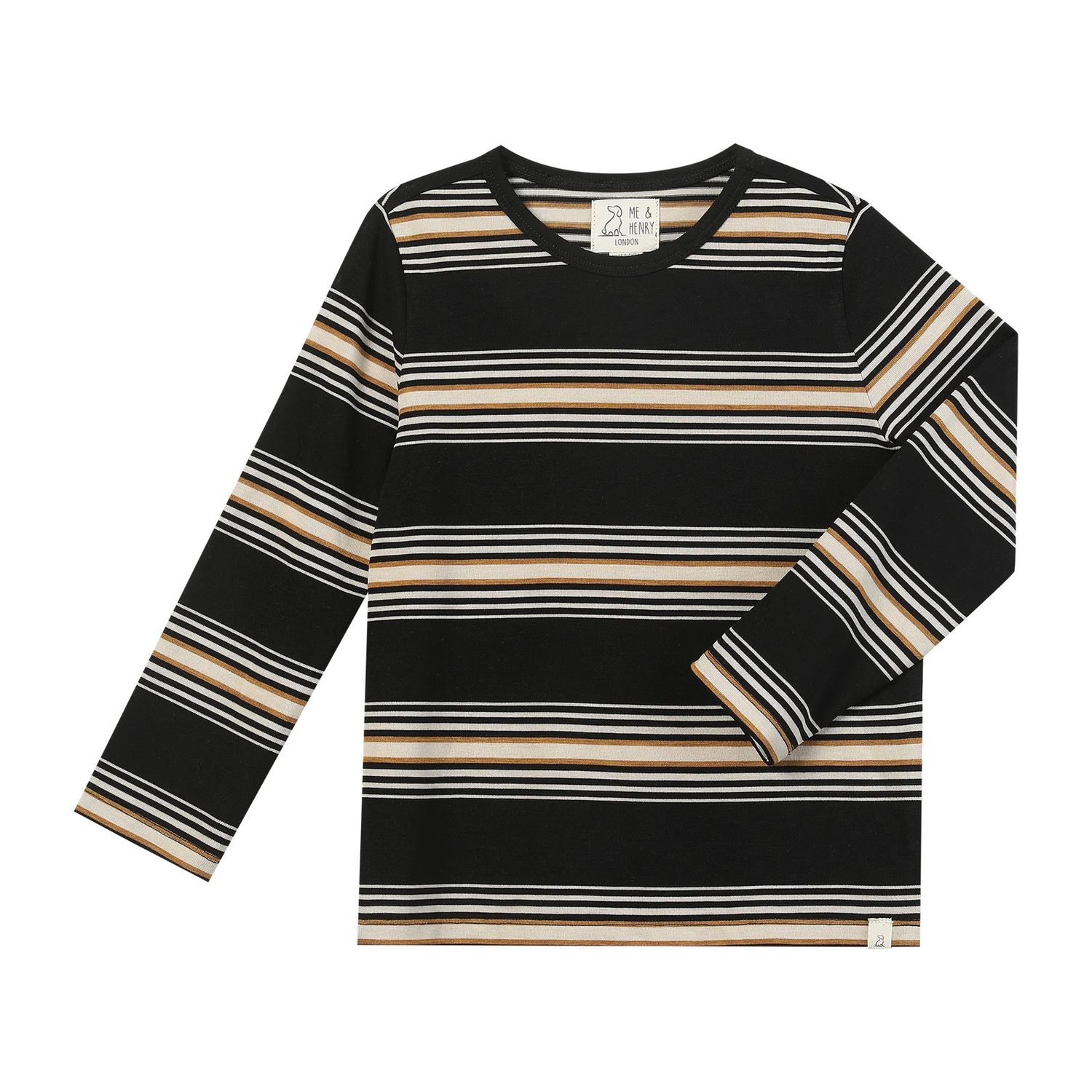 Toby Tee Black /Gold Stripe