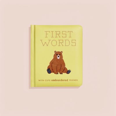 First Words with Cute Embroidered Friends