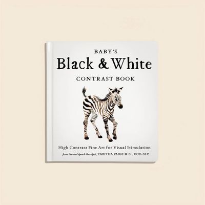 Black and White Contrast Book For Baby