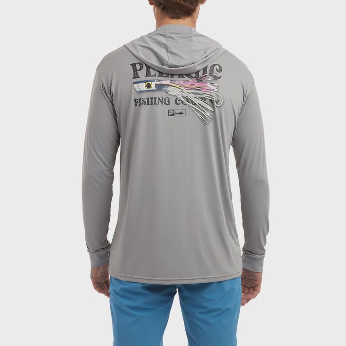 Pelagic Men&#39;s Aquatek Hoodie Lure Grey