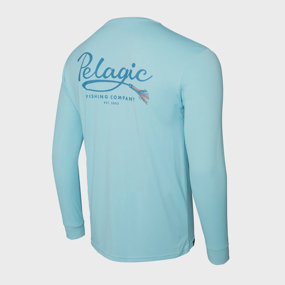 Pelagic Men&#39;s AquaTek Teaser Tahiti Blue LS