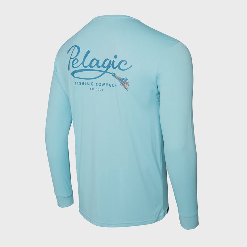 Pelagic Men&#39;s AquaTek Teaser Tahiti Blue LS