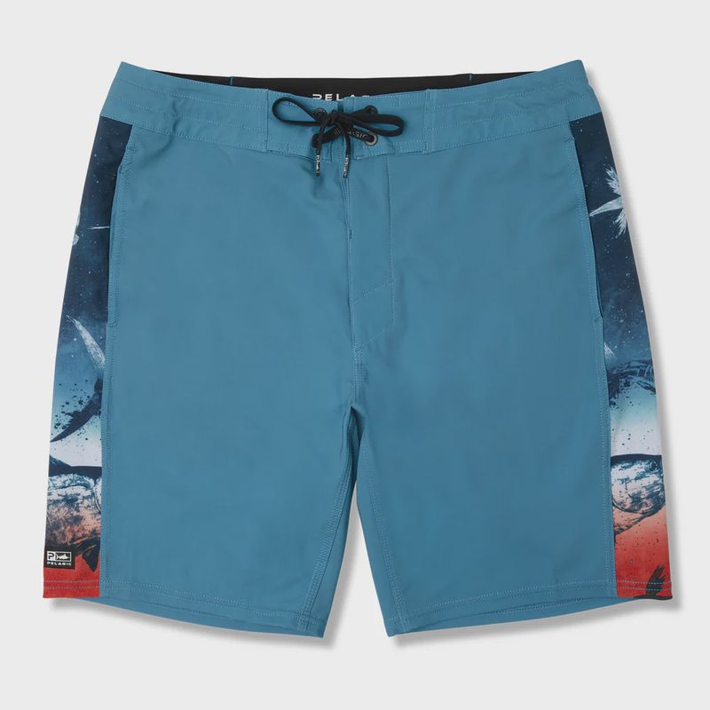 Pelagic Men&#39;s Side Scanner 19&quot; Shorts Gyotaku Fade