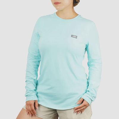 Aftco AirOMesh Ladies LS Turquoise Heather